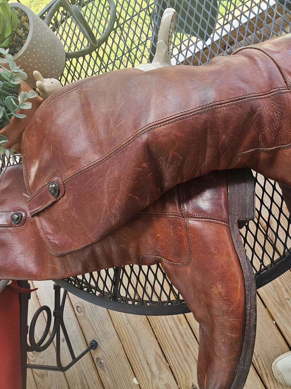 Frye Women's Over-the-Knee Leather Boots - Chestnut Brown
